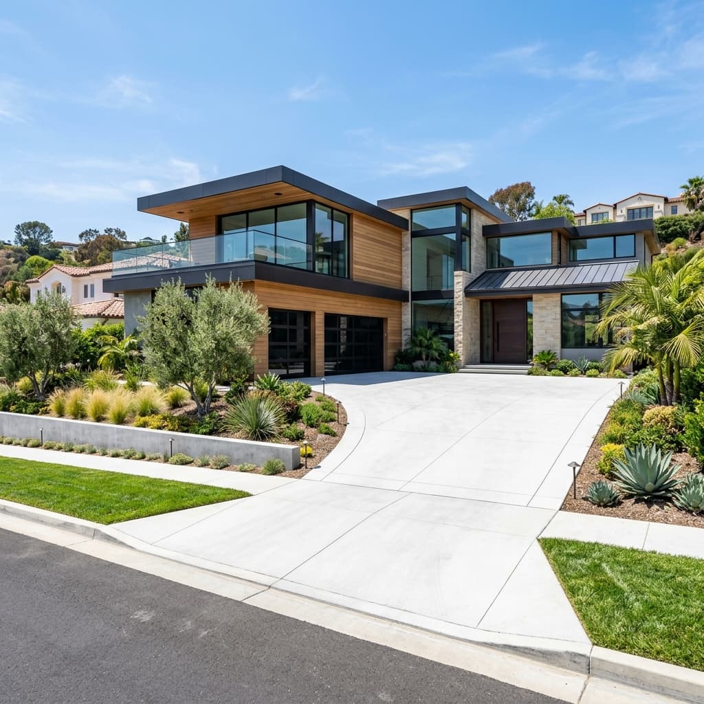 Cement driveways