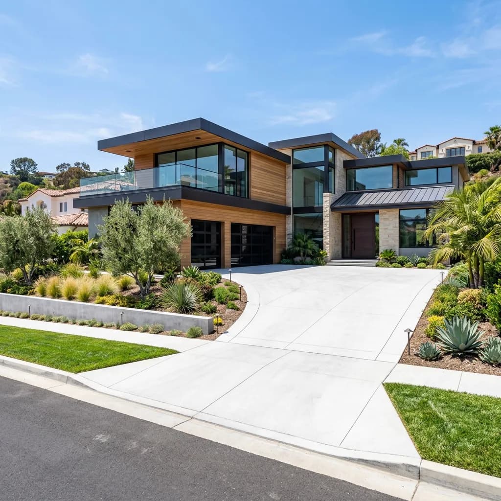 Cement driveways